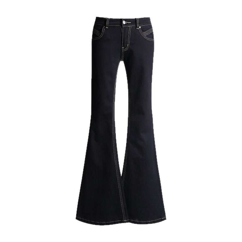 Pantalones bootcut de tiro bajo