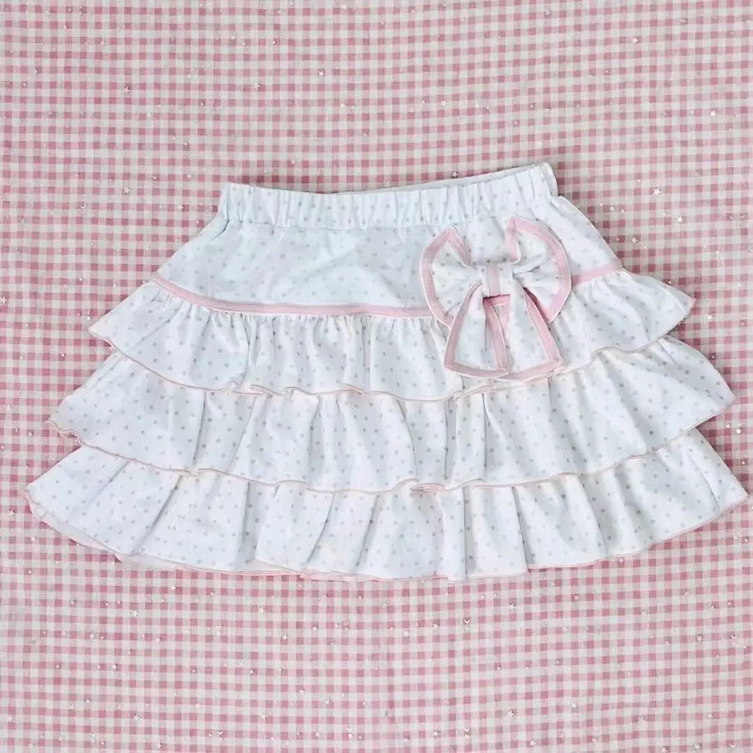 Bow Pleated Skirt