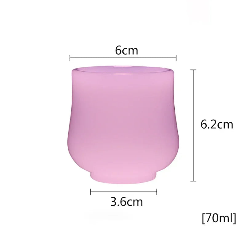 Hibiscus Jade Porcelain Gourd Teacup