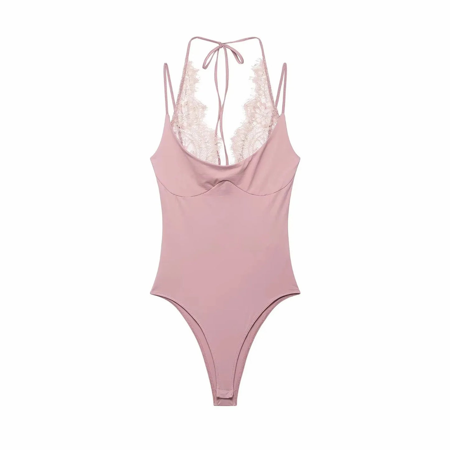 Mono de encaje de color liso para mujer, mono de una pieza para mujer, mono de mujer de cintura media con pantalones cortos