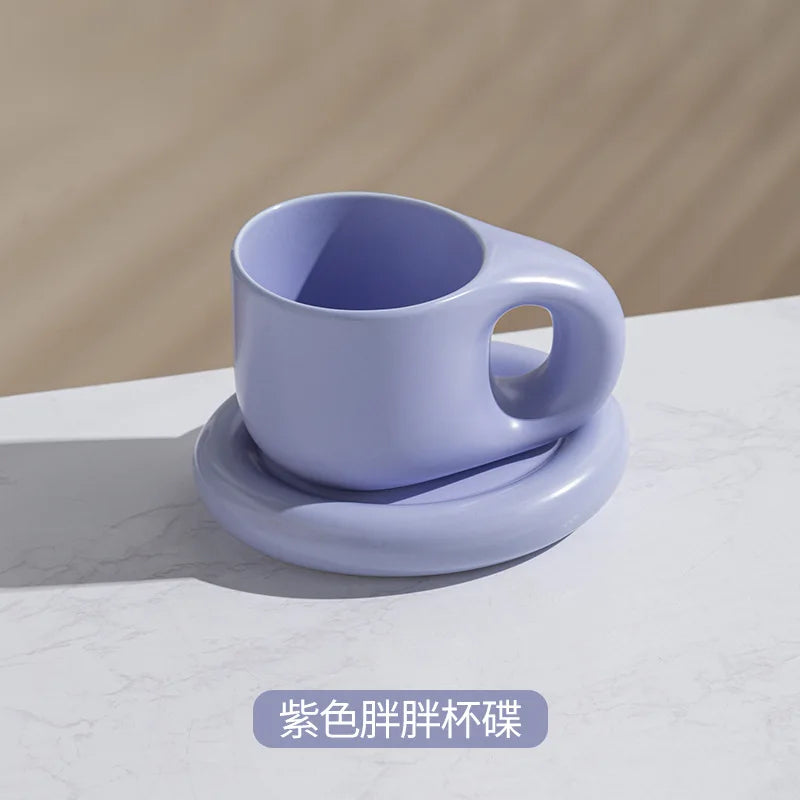 Ceramic Mug with Saucer