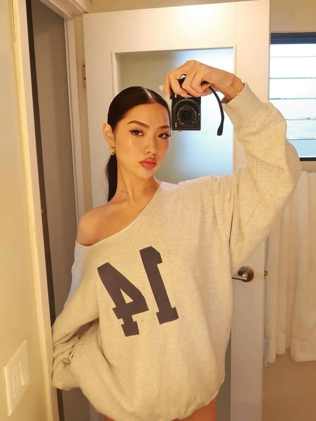 Letter Print Pullover Sweatshirt