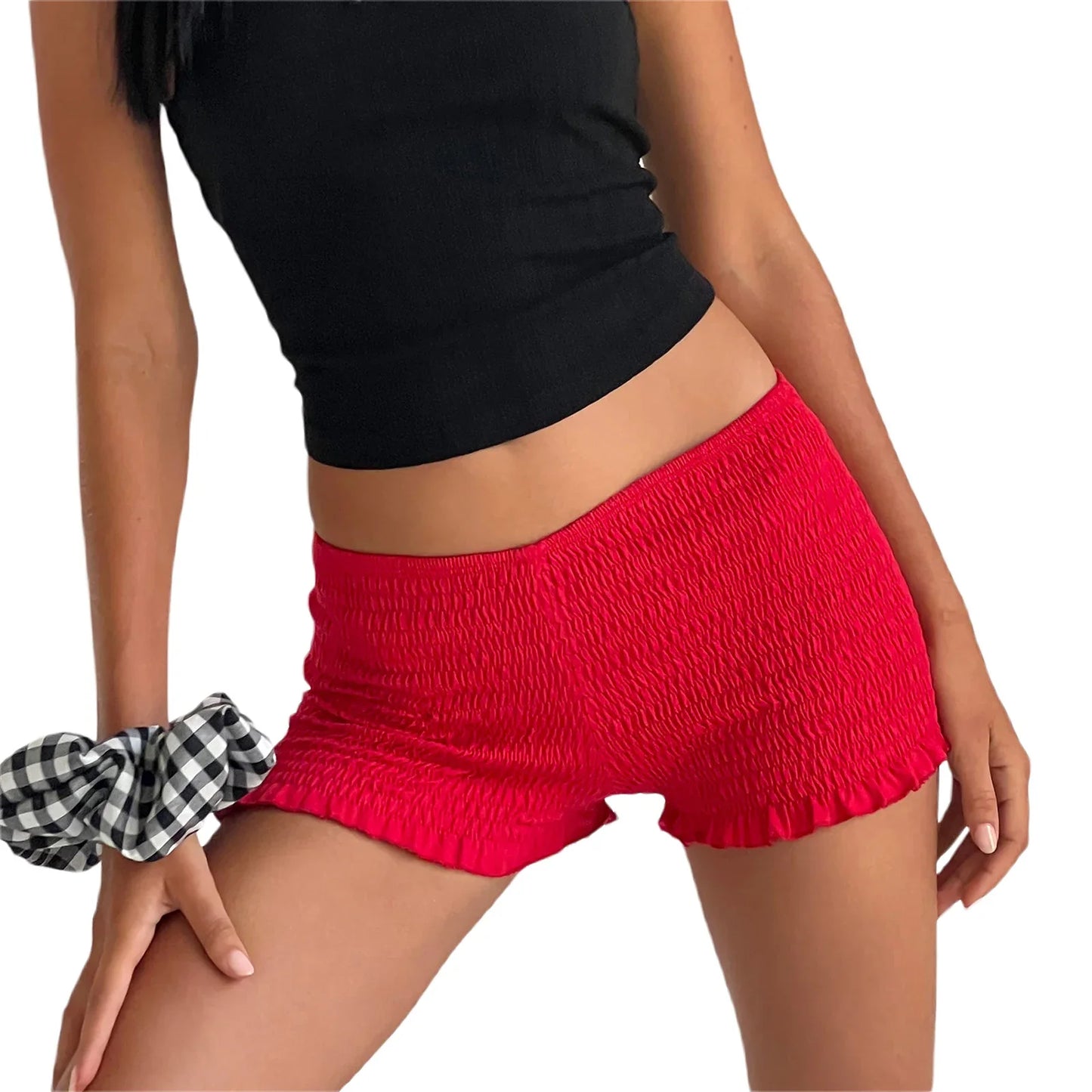 Microshorts con volantes con volantes