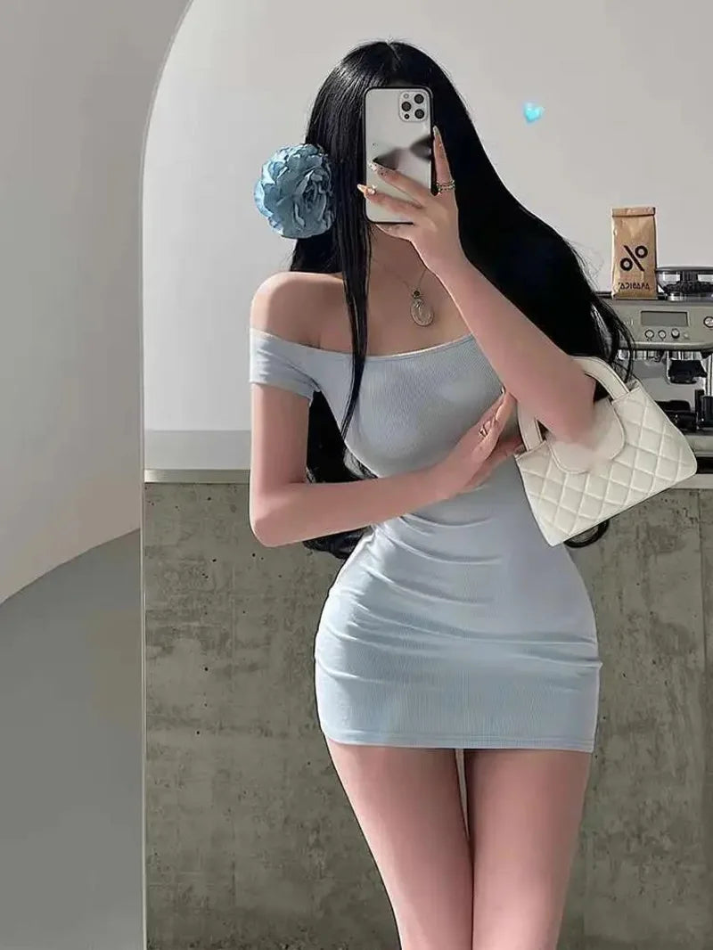 One Shoulder Tank Mini Dress