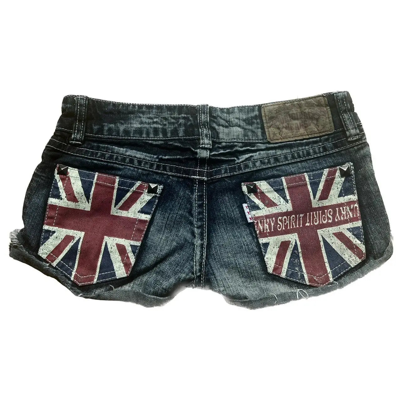 Washed Distressed Mini Shorts