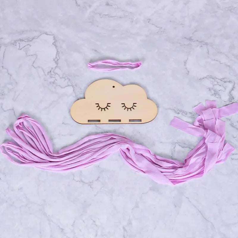 Cloud Wood Chip Hair Clip Storage