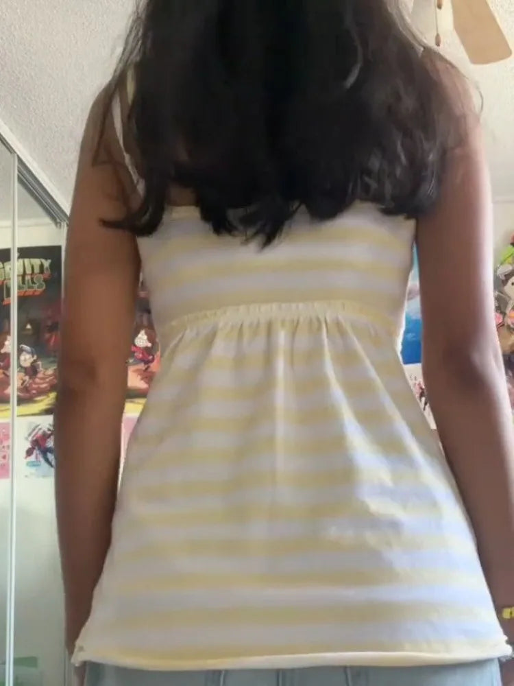 Striped Sleeveless Tee