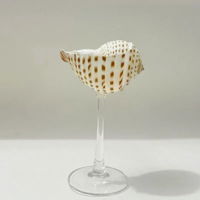 Conch Shell Champagne Flute Glass