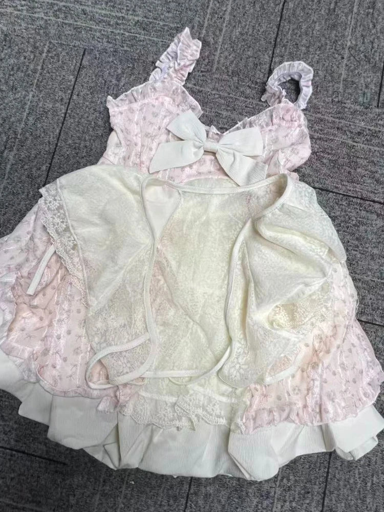 Conjunto de vestido de encaje