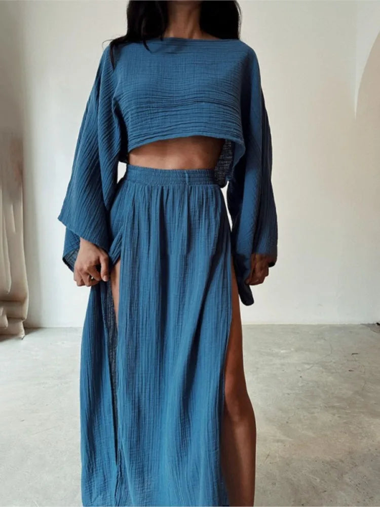 Conjunto de Falda Unicolor