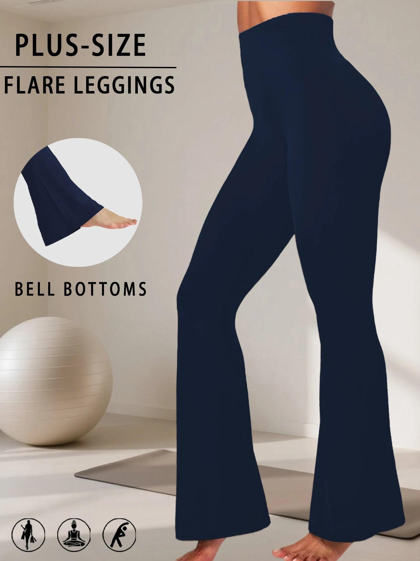 Leggings de Campana de Talle Alto