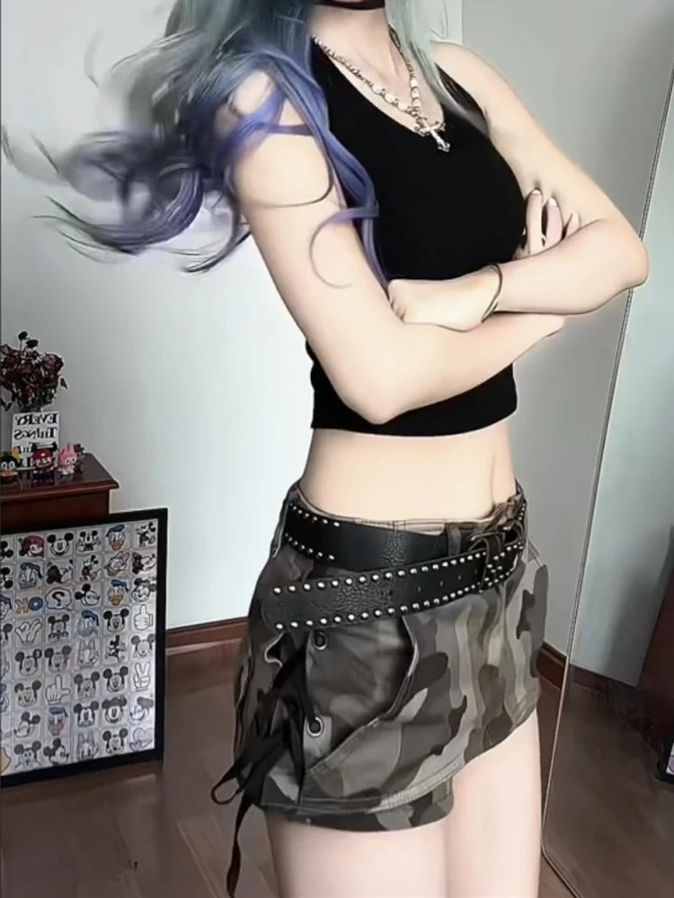 pantalones cortos de mezclilla de camuflaje
