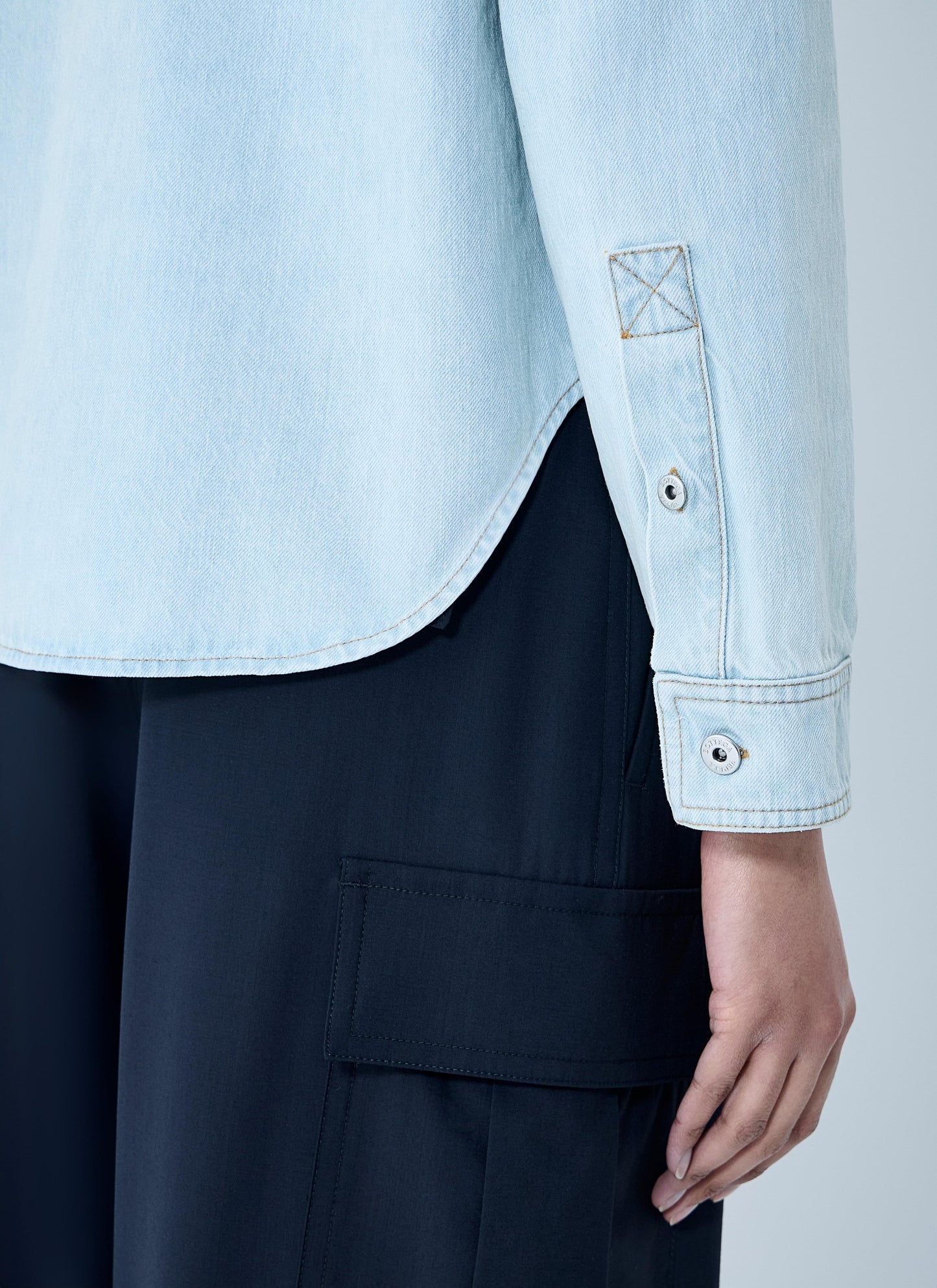 Bottega Veneta Women Extra Bleach Denim Shirt