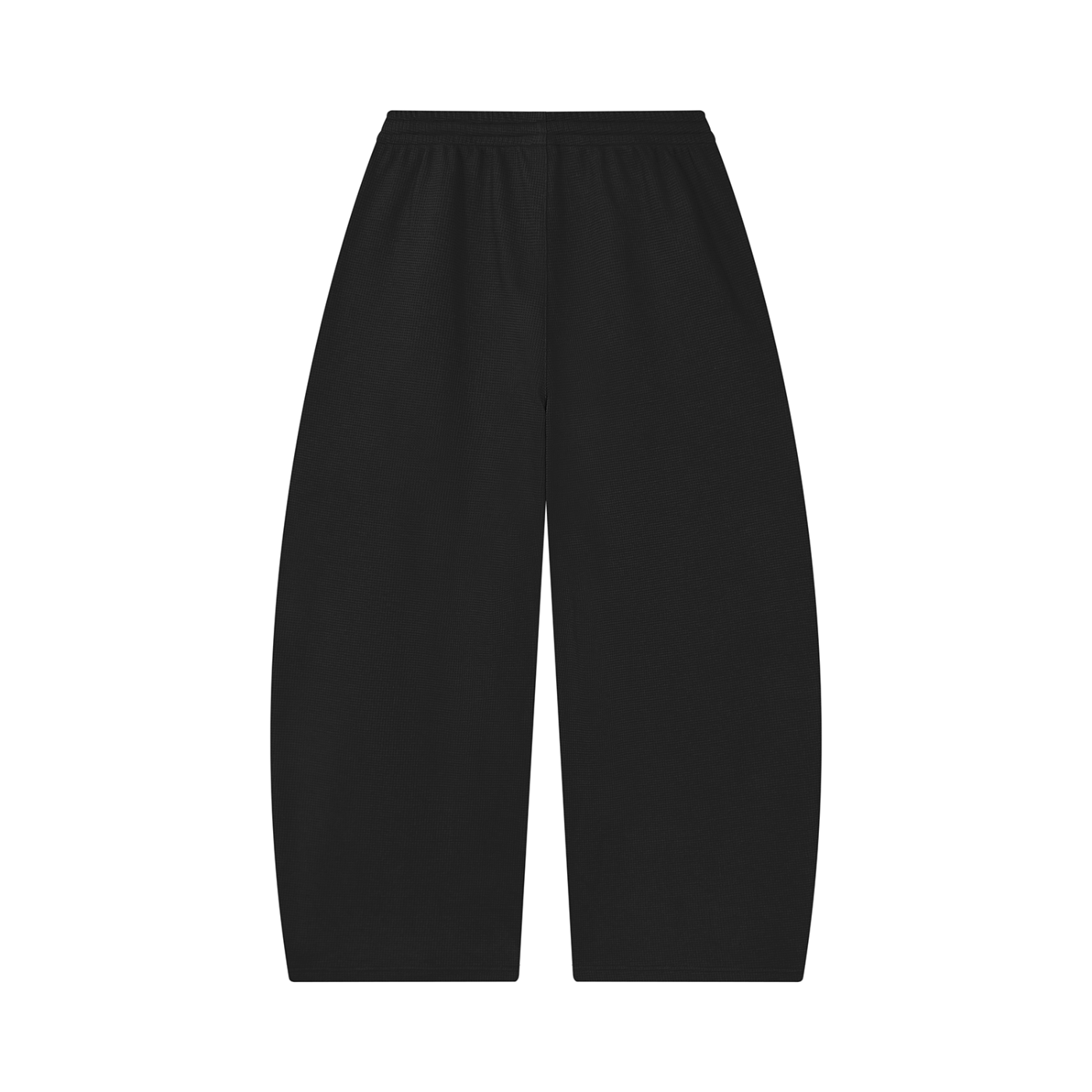 Pantalón Unisex de Pierna Ancha con Textura de Waffle