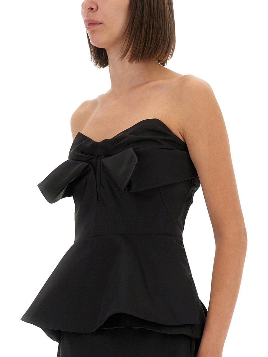 Top corsé sin tirantes Alexander McQueen para mujer