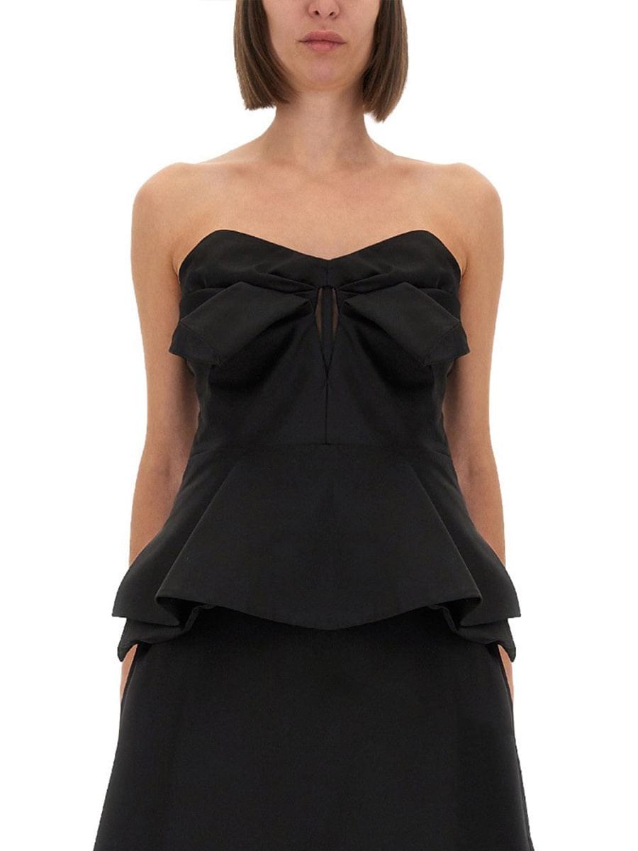Top corsé sin tirantes Alexander McQueen para mujer
