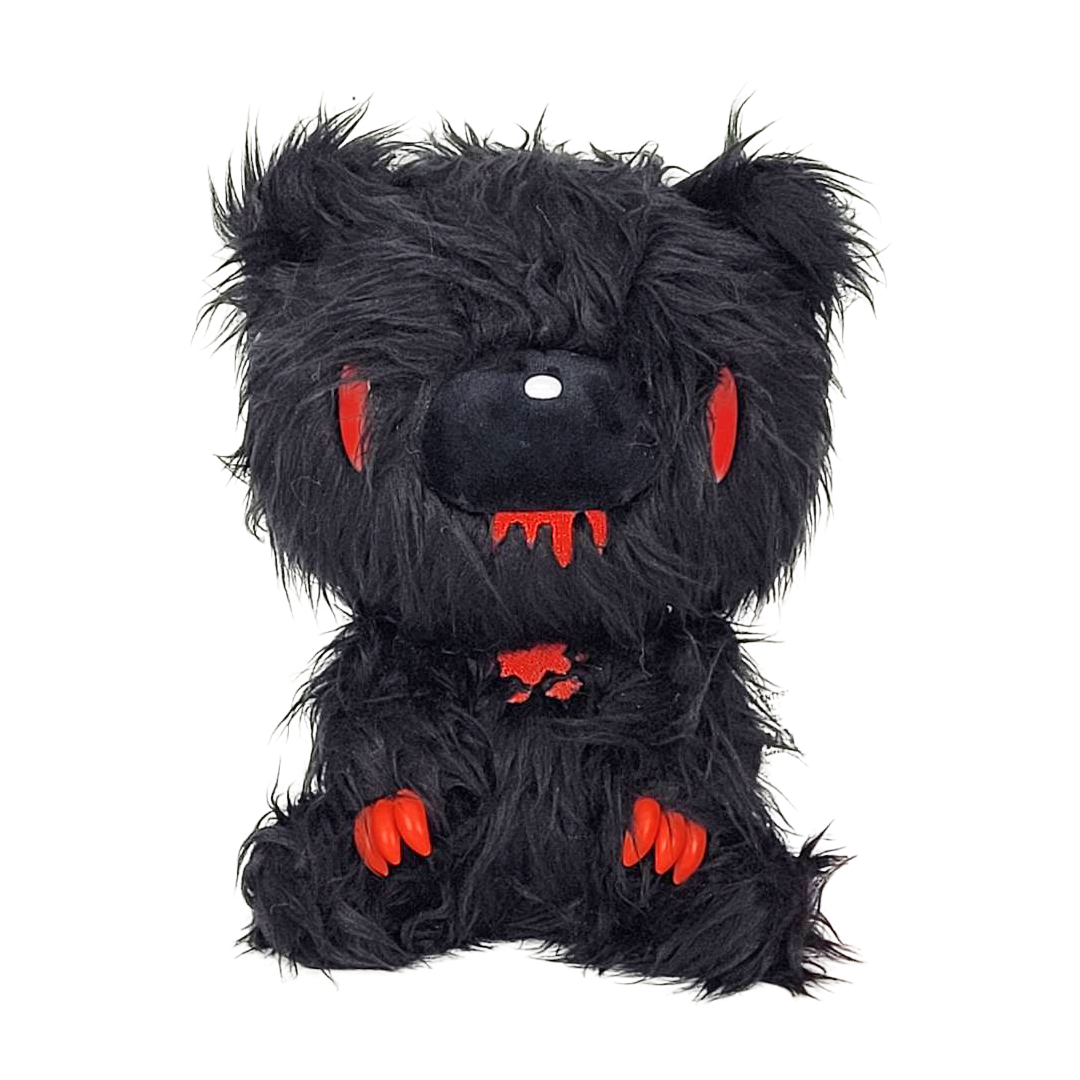 Oso Sombrío Negro de Pelaje Largo 7" Peluche