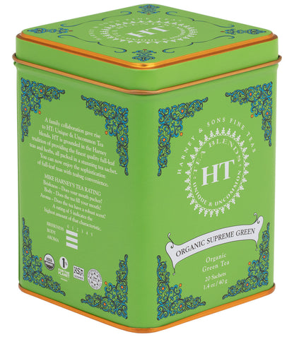 Organic Supreme Green, HT Tin of 20 Sachets