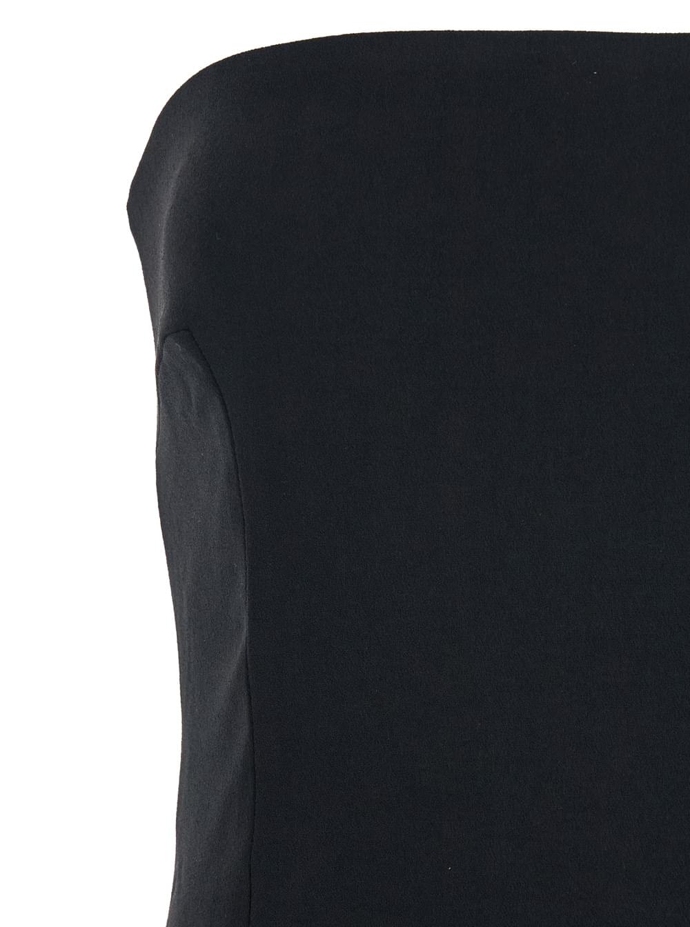 Solace London Women 'Helena' Black Long Dress With Bare Shoulder And Flared Hem In Twill Woman