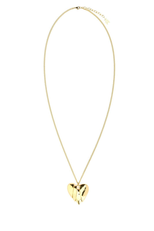 Amina Muaddi Women Heartbreaker Necklace Gold Base