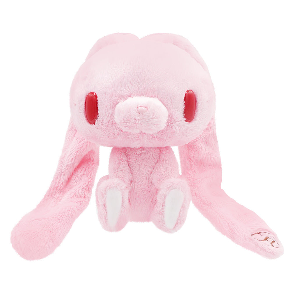 Peluche de conejo multiusos de tamaño de bolsillo sentado (rosa)