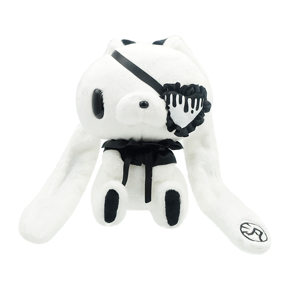 Parche de Ojo de Conejo Multiusos Peluche Sentado del Tamaño de la Palma (Blanco)