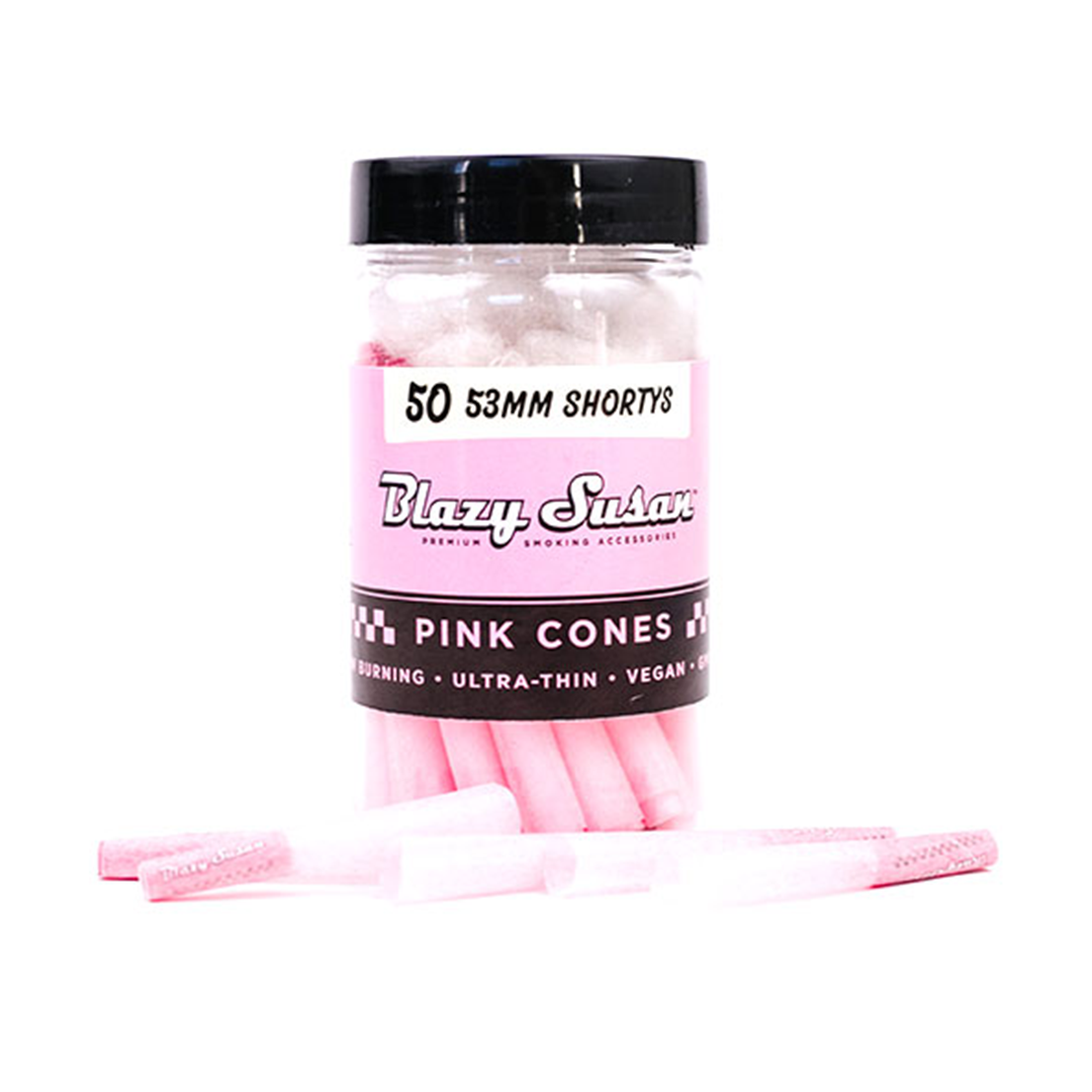 Pink Paper Cones