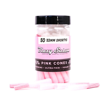 Pink Paper Cones