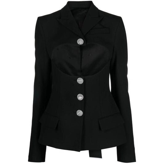 The Attico Black Jackets - Blazers Women
