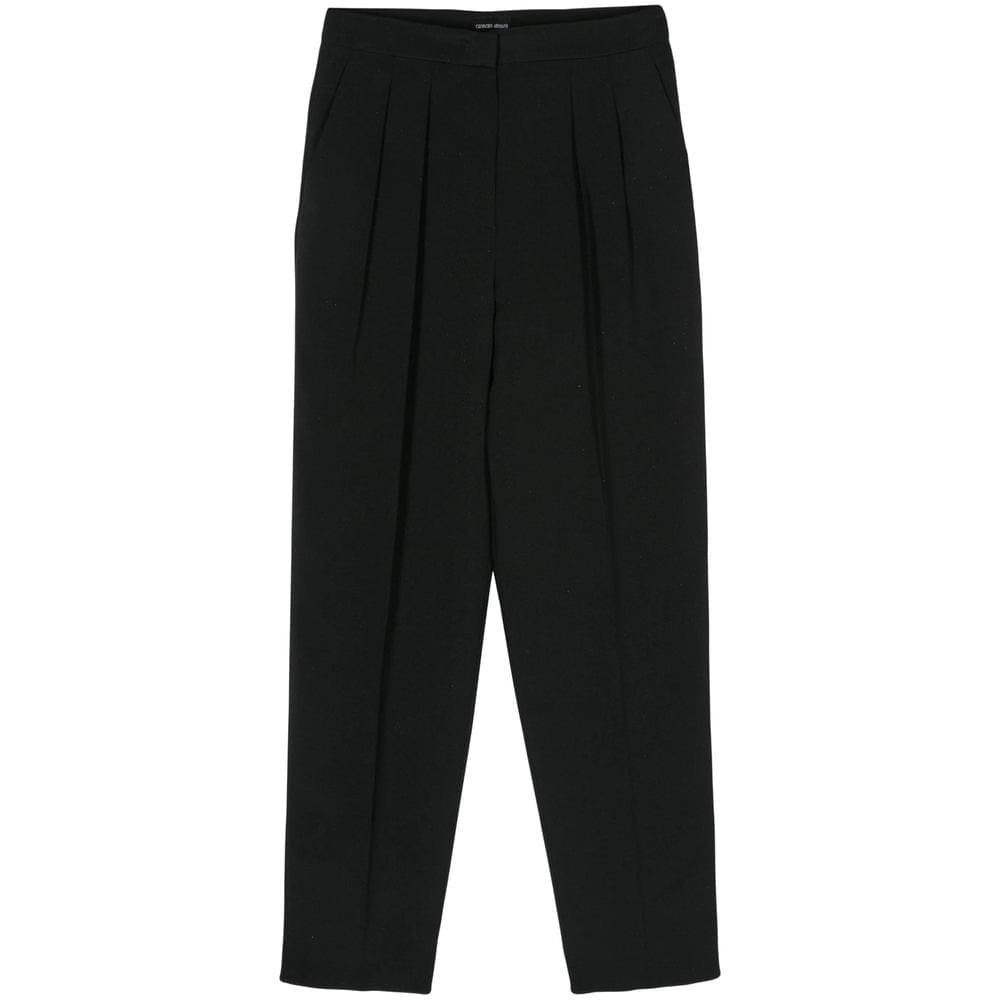 Giorgio Armani Black Trousers - Tapered Trousers Women