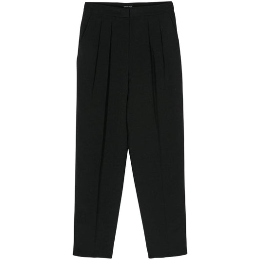 Giorgio Armani Black Trousers - Tapered Trousers Women