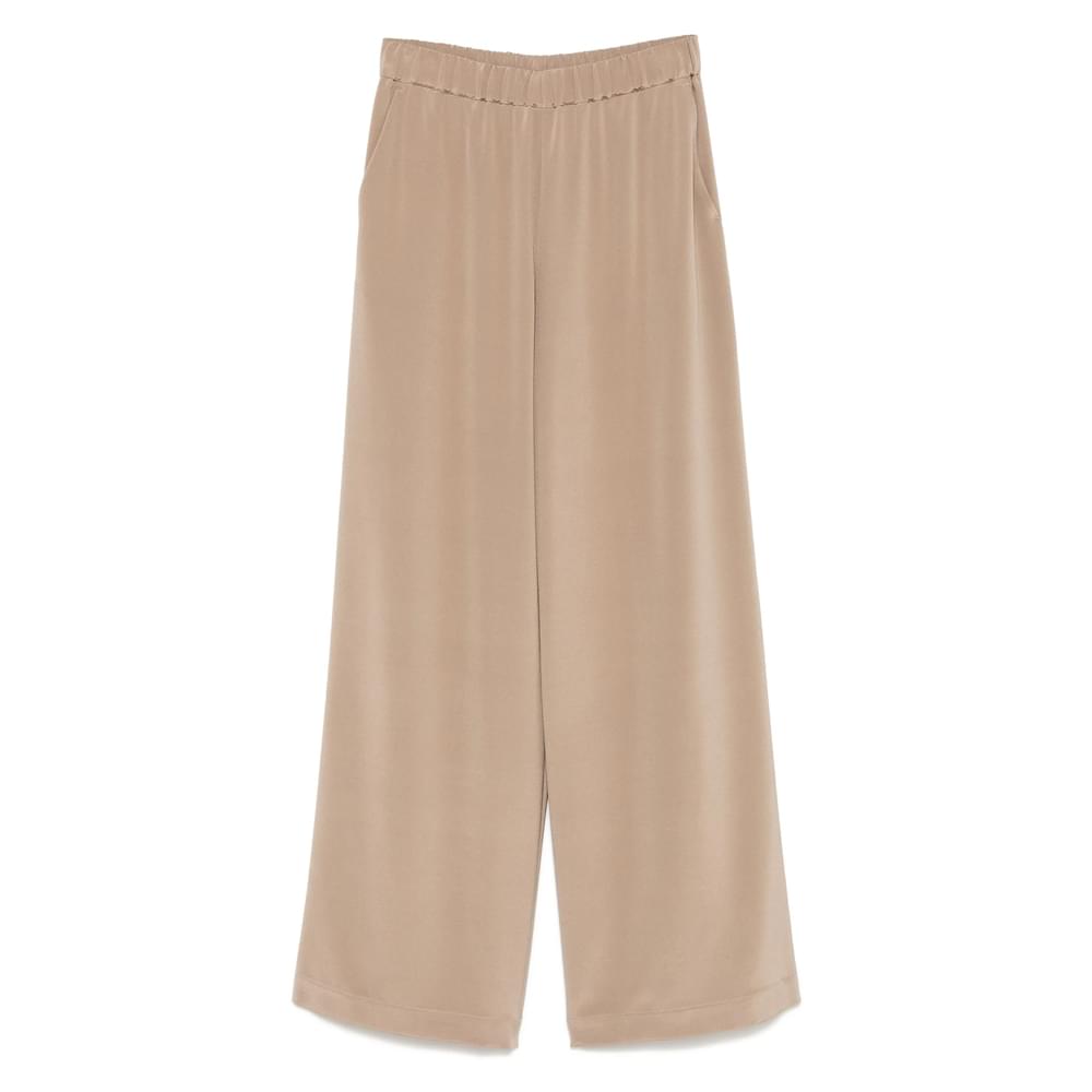 Max Mara Brown Trousers - Palazzo Pants Women