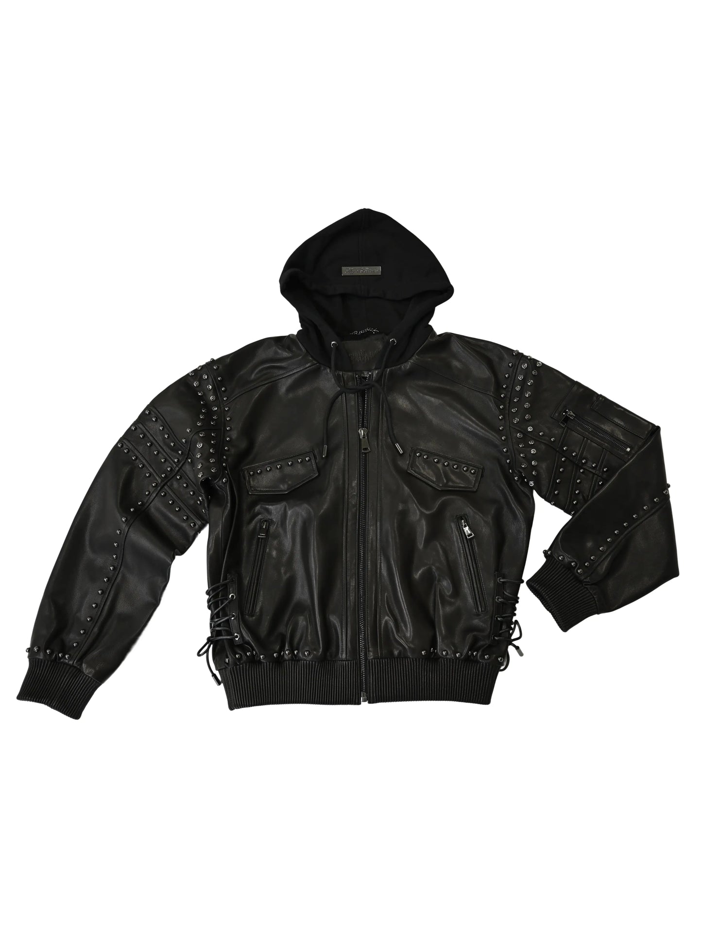 Chaqueta bomber de cuero