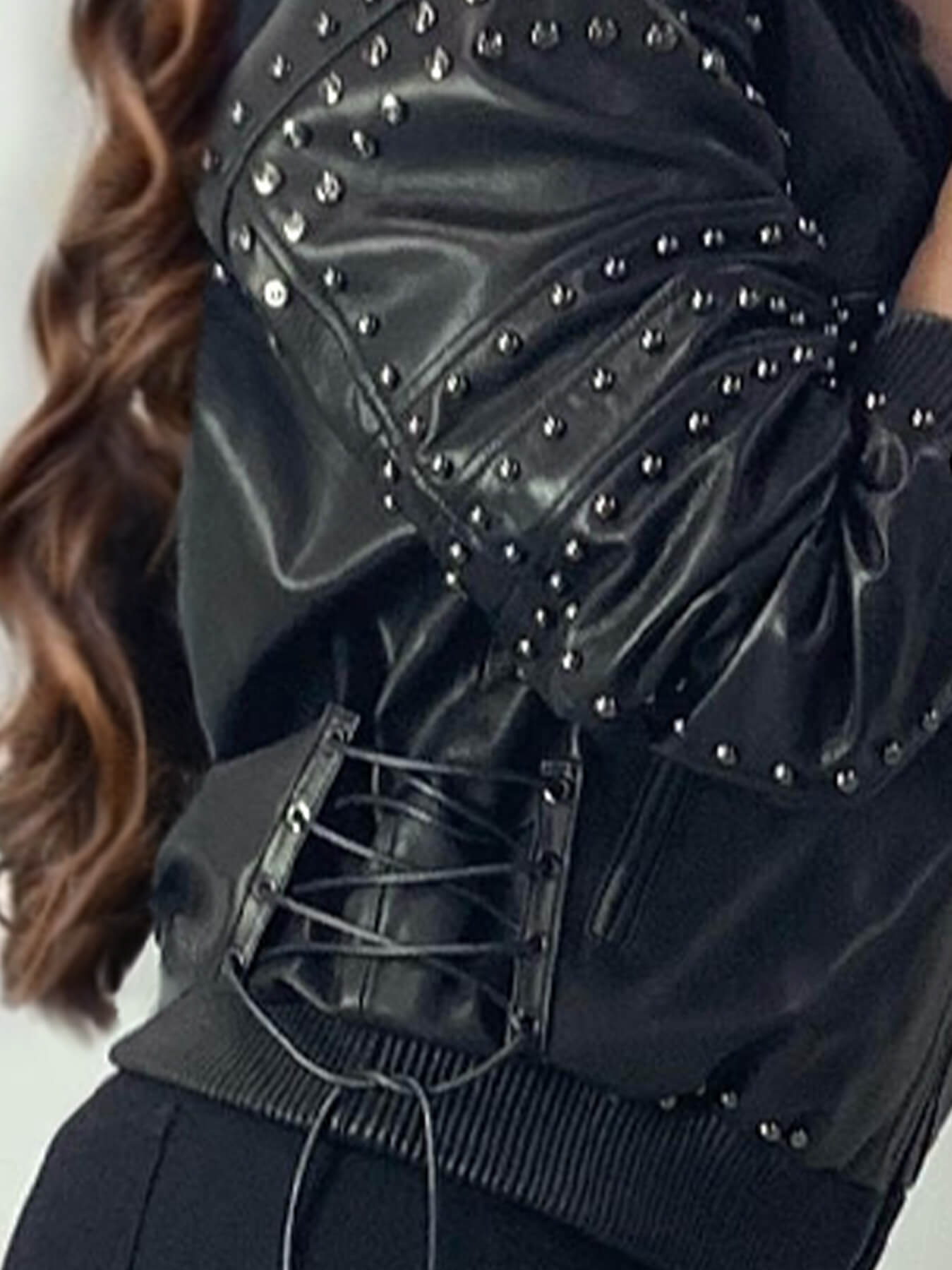 Chaqueta bomber de cuero
