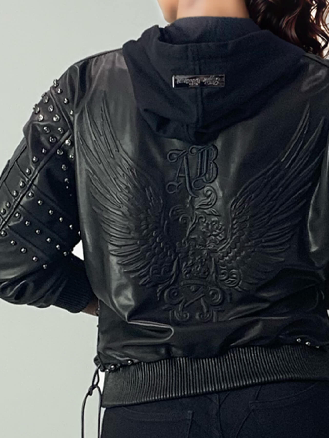 Chaqueta bomber de cuero