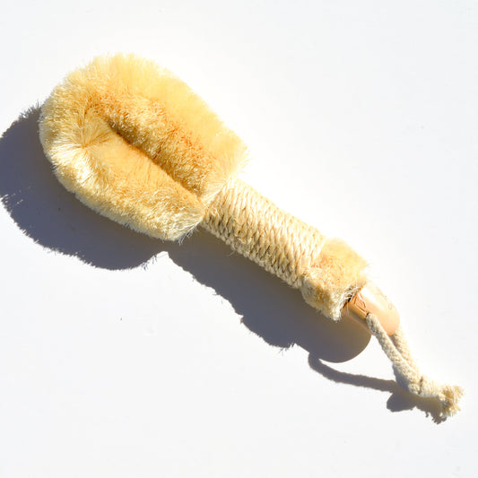 Cepillo exfoliante en seco de sisal