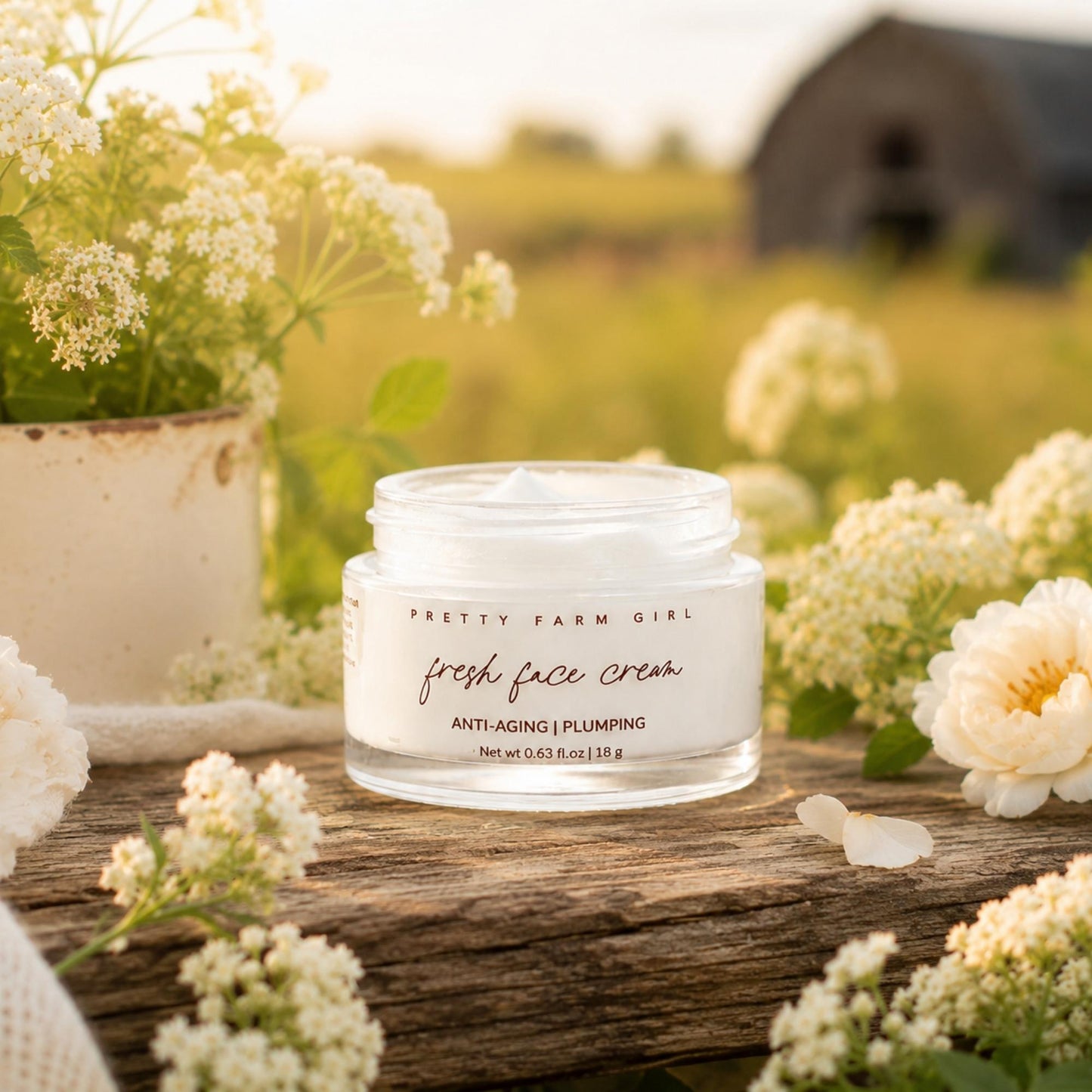 Crema Facial Antiedad Hidratante de Sebo "Fresh Face"