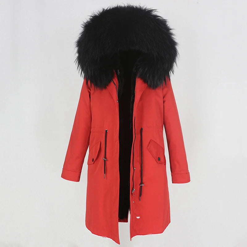 X-long Fur Trim Parka