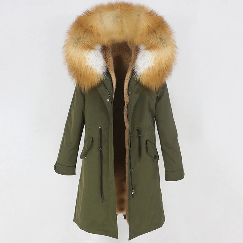 X-long Fur Trim Parka