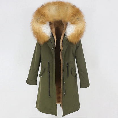 X-long Fur Trim Parka