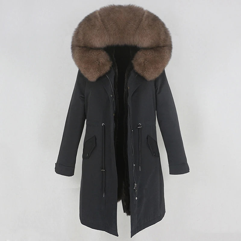 X-long Fur Trim Parka