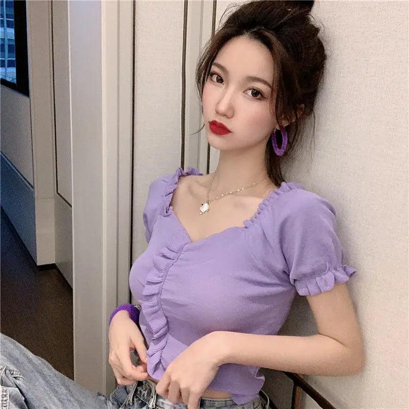 V-neck Short-Sleeved T-shirt