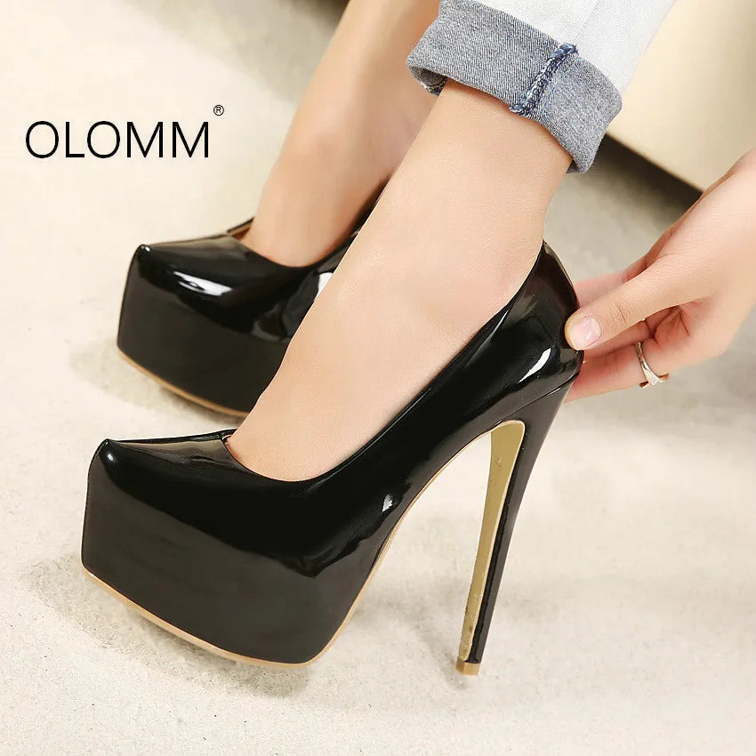 Zapatos de mujer elegantes y sexys de temperamento a la moda, con plataforma impermeable, tacones altos, Zapatos De Mujer, tacones altos para mujer.