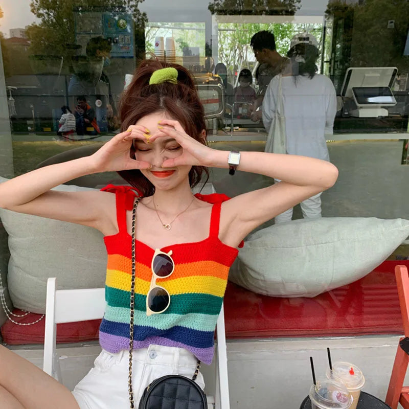 Rainbow Stripe Tank Top