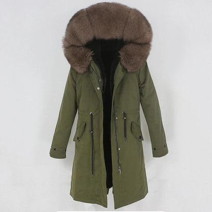 X-long Fur Trim Parka