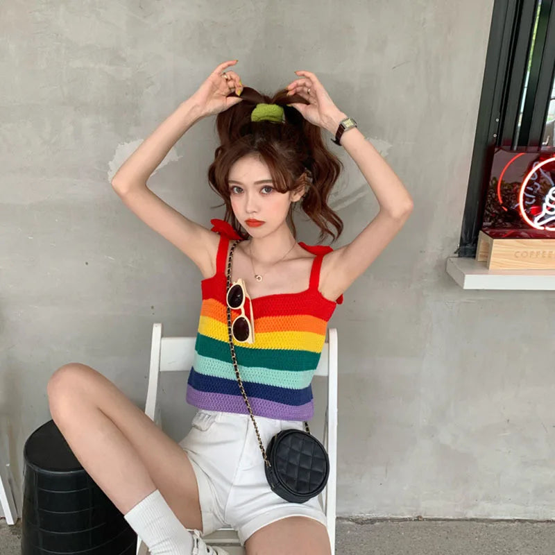 Rainbow Stripe Tank Top