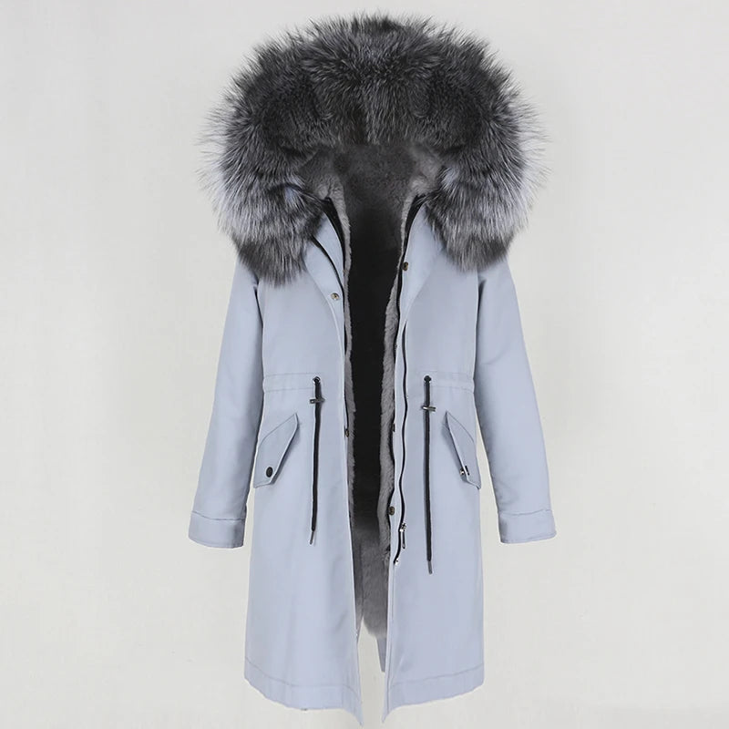 X-long Fur Trim Parka