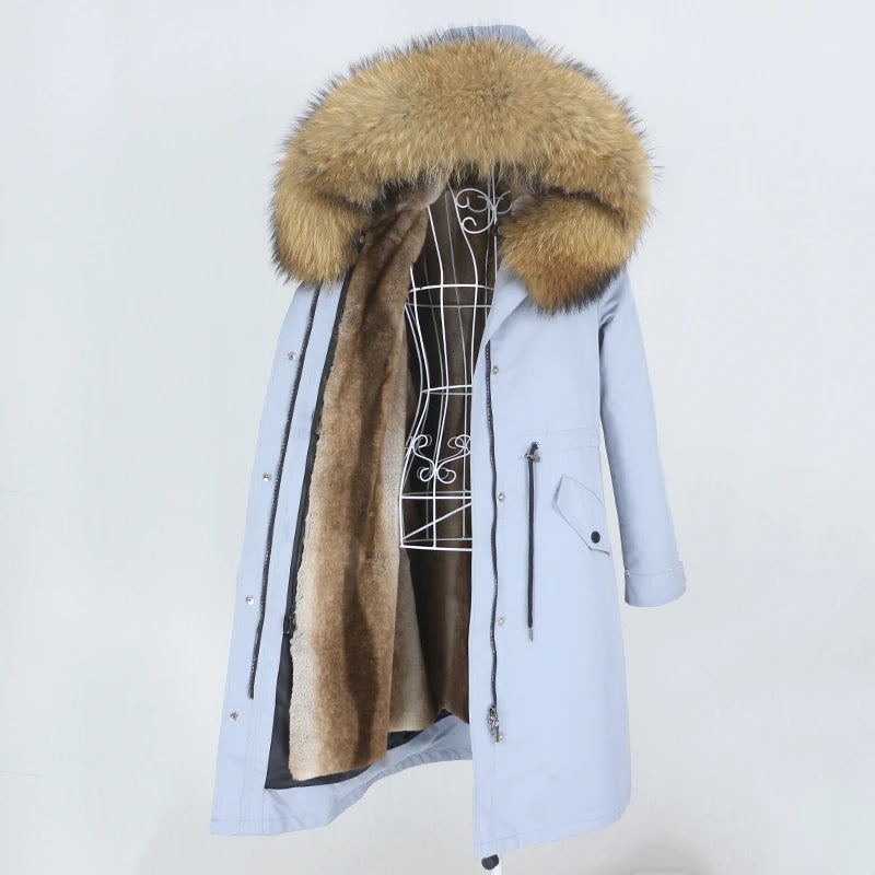X-long Fur Trim Parka