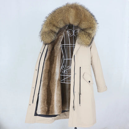 X-long Fur Trim Parka