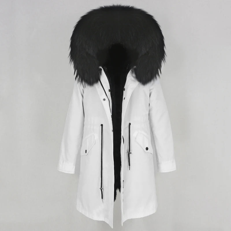 X-long Fur Trim Parka